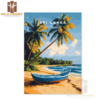 Sri Lanka Beach Scene Travel High Quality Unframed Poster Print & Waterproof Poster Print Wall Décor