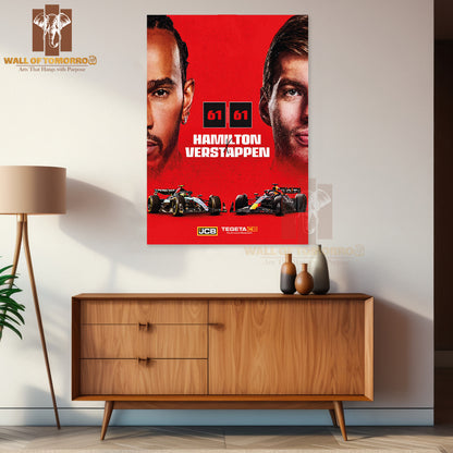 Most Two Famous Racing Drivers F1 Sports High Quality Unframed Poster Print & Waterproof Poster Print Wall Décor