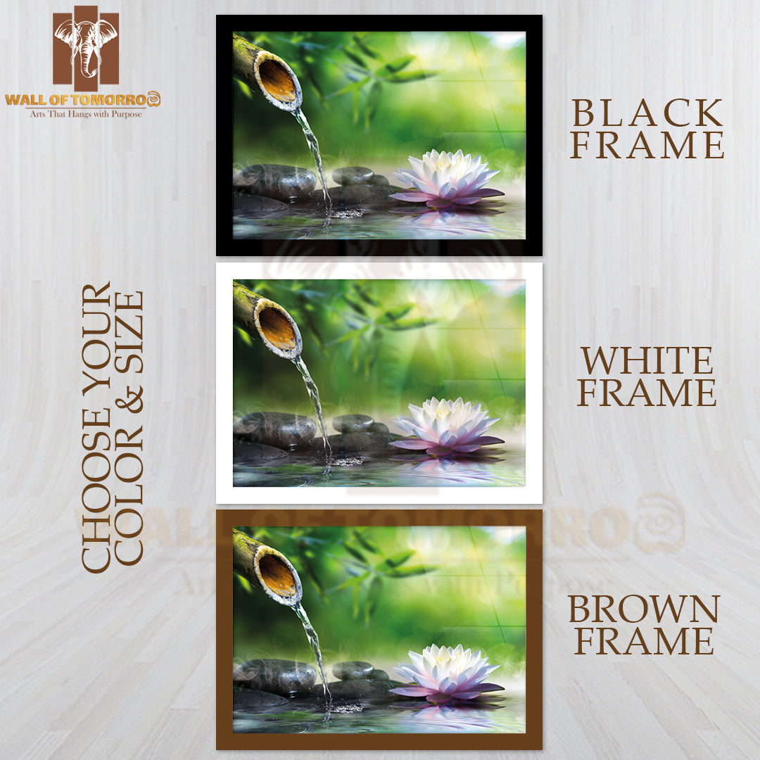 Bamboo Trees & Flower High Quality Unframed Poster Print & Waterproof Poster Print Wall Décor