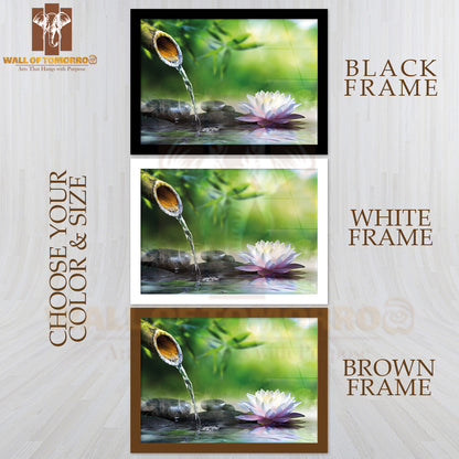 Bamboo Trees & Flower High Quality Unframed Poster Print & Waterproof Poster Print Wall Décor