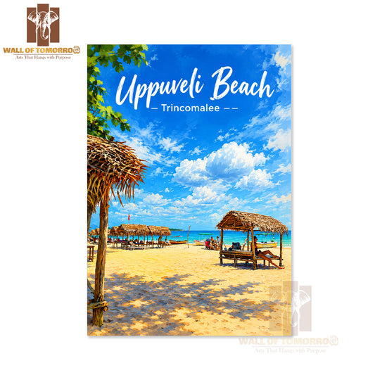 Uppuveli Beach Trincomalee Sri Lanka Travel High Quality Unframed Poster Print & Laminated Poster Print Wall Décor