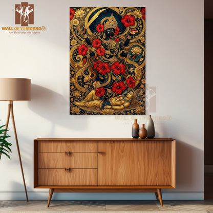 Hindu Goddess Kali Religious High Quality Unframed Poster Print & Waterproof Poster Print Wall Décor in Sri Lanka