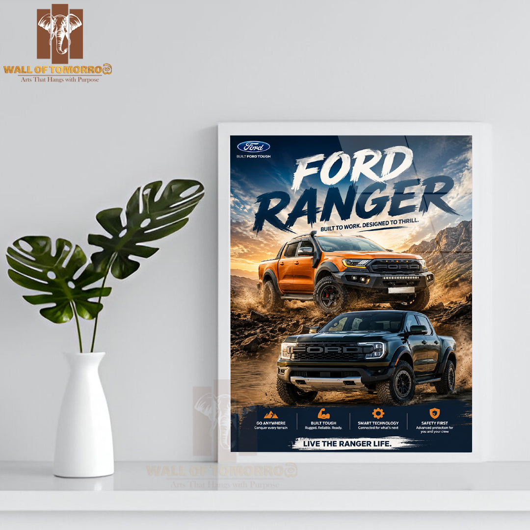 Ford Ranger High Quality Glass Frame Wall Décors in Sri Lanka