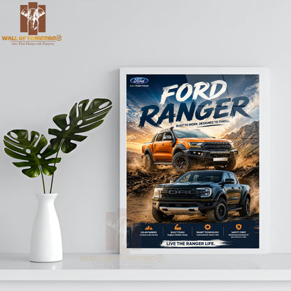 Ford Ranger High Quality Glass Frame Wall Décors in Sri Lanka