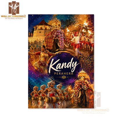Kandy Perahera Sri Lanka Travel High Quality Unframed Poster Print & Laminated Poster Print Wall Décor