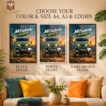 Mitsubishi 4DR5 Vehicle High Quality Glass Frame Wall Décor in Sri Lanka