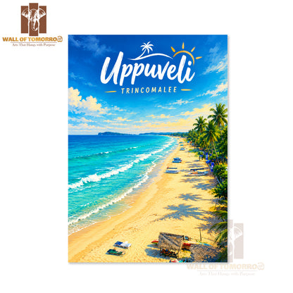 Uppuveli Beach, Trincomalee  Sri Lanka Travel High Quality Unframed Poster Print & Laminated Poster Print Wall Décor