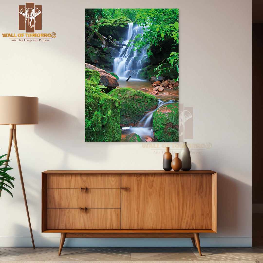 Beautiful Sai Thip Waterfall Phu Soi Dao National Park High Quality Unframed Poster Print & Waterproof Poster Print Wall Décor