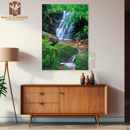 Beautiful Sai Thip Waterfall Phu Soi Dao National Park High Quality Unframed Poster Print & Waterproof Poster Print Wall Décor