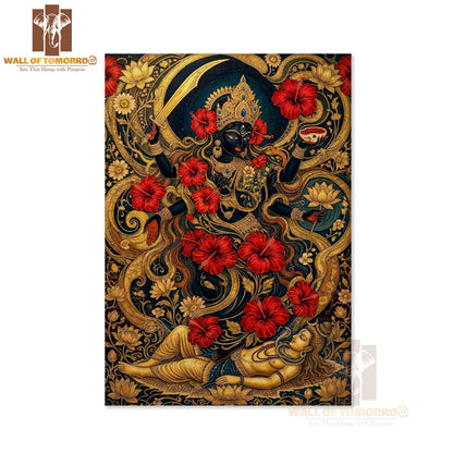 Hindu Goddess Kali Religious High Quality Unframed Poster Print & Waterproof Poster Print Wall Décor in Sri Lanka