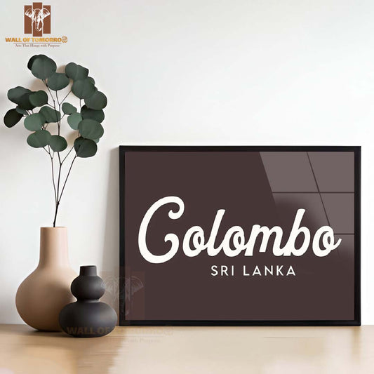Colombo, Sri Lanka Travel High Quality Glass Frame Wall Décor