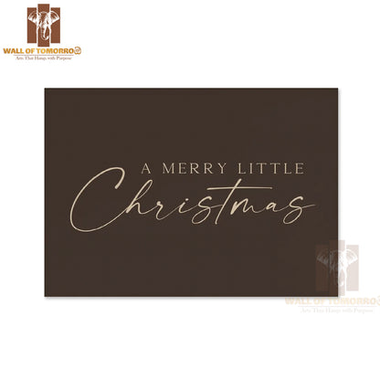 Neutral Brown Holiday Christmas Quote High Quality Unframed Poster Print & Waterproof Poster Print Wall Décor