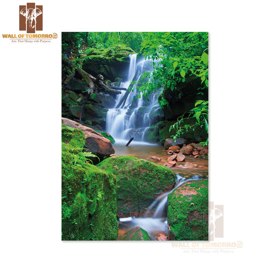 Beautiful Sai Thip Waterfall Phu Soi Dao National Park High Quality Unframed Poster Print & Waterproof Poster Print Wall Décor