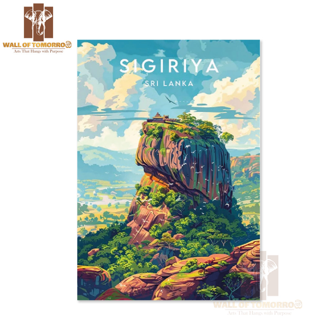 Sri Lanka, Sigiriya Travel High Quality Unframed Poster Print & Waterproof Poster Print Wall Décor
