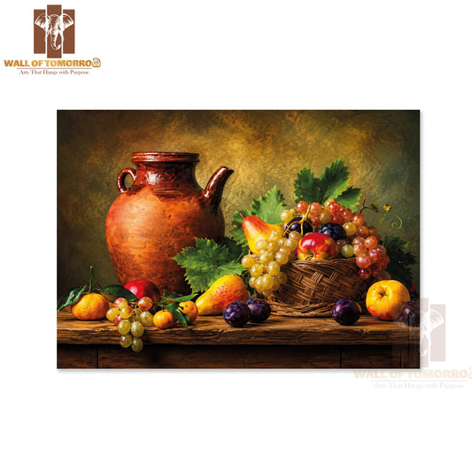 Fruits on Table Kitchen & Restaurant High Quality Unframed Poster Print & Waterproof Poster Print Wall Décor in Sri Lanka