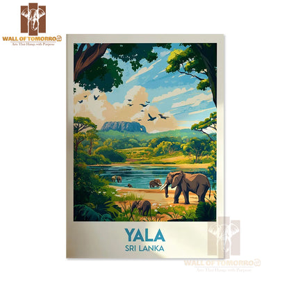 Yala National Park Poster - Sri Lanka Travel Travel High Quality Unframed Poster Print & Waterproof Poster Print Wall Décor
