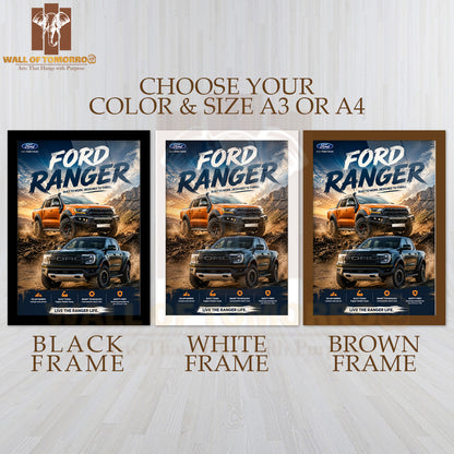 Ford Ranger High Quality Glass Frame Wall Décors in Sri Lanka