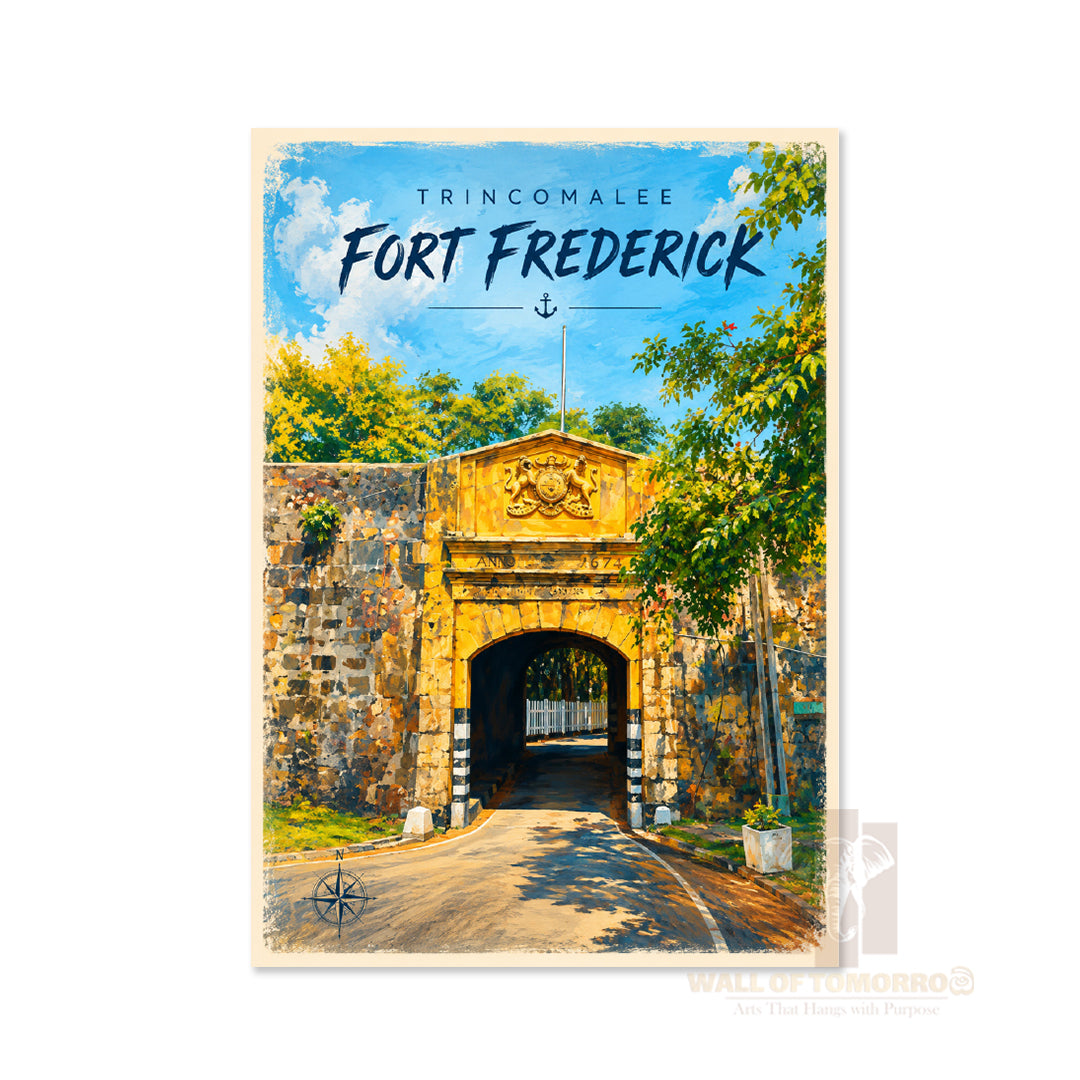Trincomalee Fort Frederick Sri Lanka Travel High Quality Unframed Poster Print & Laminated Poster Print Wall Décor