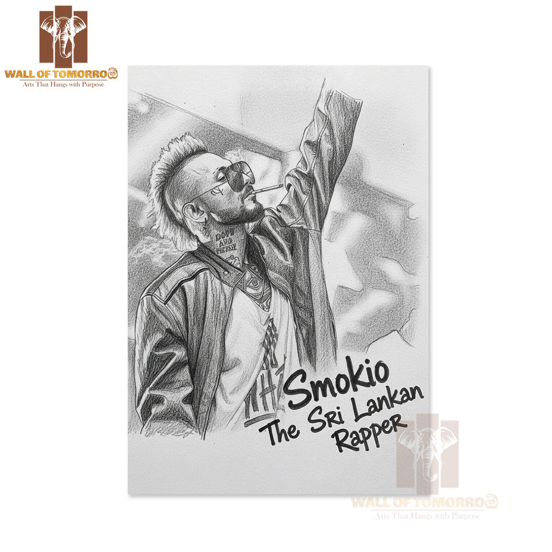 Sri Lankan Rap Star - Smokio High Quality Unframed Poster Print & Waterproof Poster Print Wall Décor