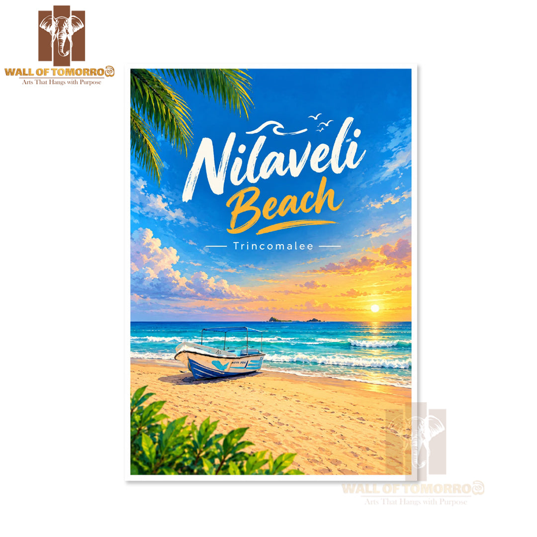 Nilaveli Beach, Trincomalee Sri Lanka Travel High Quality Unframed Poster Print & Laminated Poster Print Wall Décor