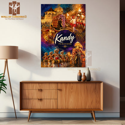 Kandy Perahera Sri Lanka Travel High Quality Unframed Poster Print & Laminated Poster Print Wall Décor