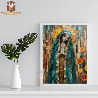 Mother Mary Religious High Quality Glass Frame Wall Décors in Sri Lanka