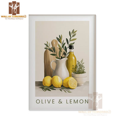 Olive & Lemon Kitchen & Restaurant High Quality Unframed Poster Print & Waterproof Poster Print Wall Décor in Sri Lanka