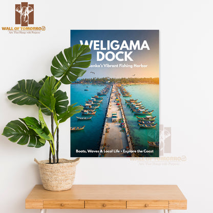 Weligama Dock Sri Lanka Travel High Quality Unframed Poster Print & Waterproof Poster Print Wall Décor