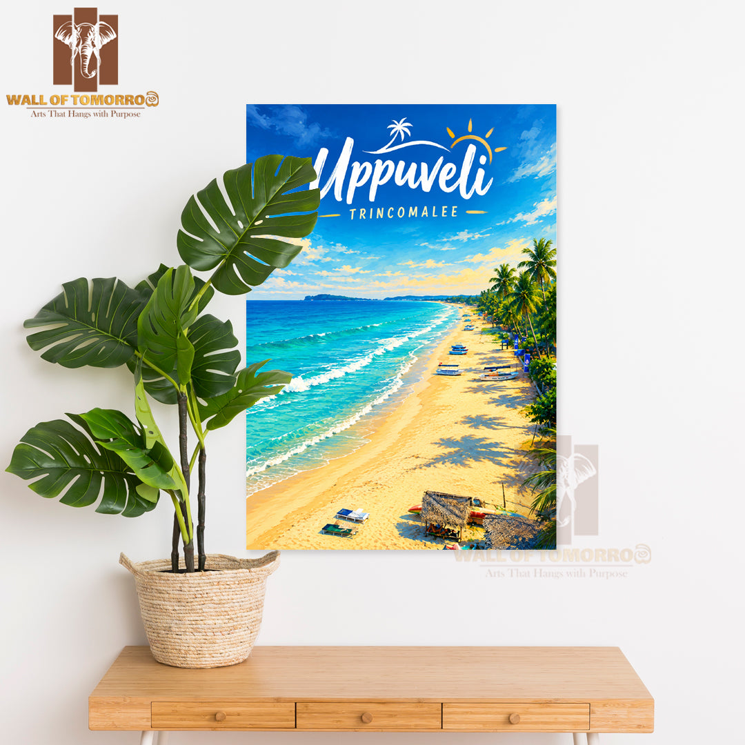 Uppuveli Beach, Trincomalee  Sri Lanka Travel High Quality Unframed Poster Print & Laminated Poster Print Wall Décor
