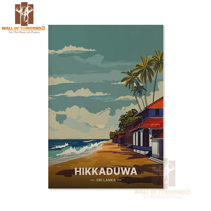 Tuk Tuk Art, Hikkaduwa Beach Sri Lanka Travel High Quality Unframed Poster Print & Waterproof Poster Print Wall Décor