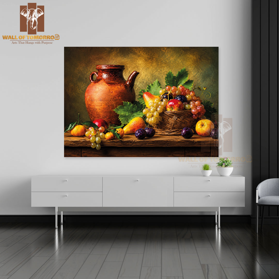 Fruits on Table Kitchen & Restaurant High Quality Unframed Poster Print & Waterproof Poster Print Wall Décor in Sri Lanka