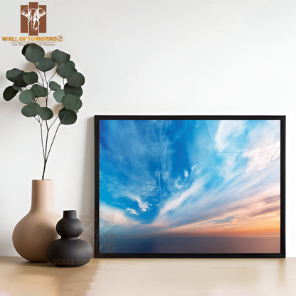 Sky Background on Sunset Nature Composition High Quality Unframed Poster Print & Waterproof Poster Print Wall Décor