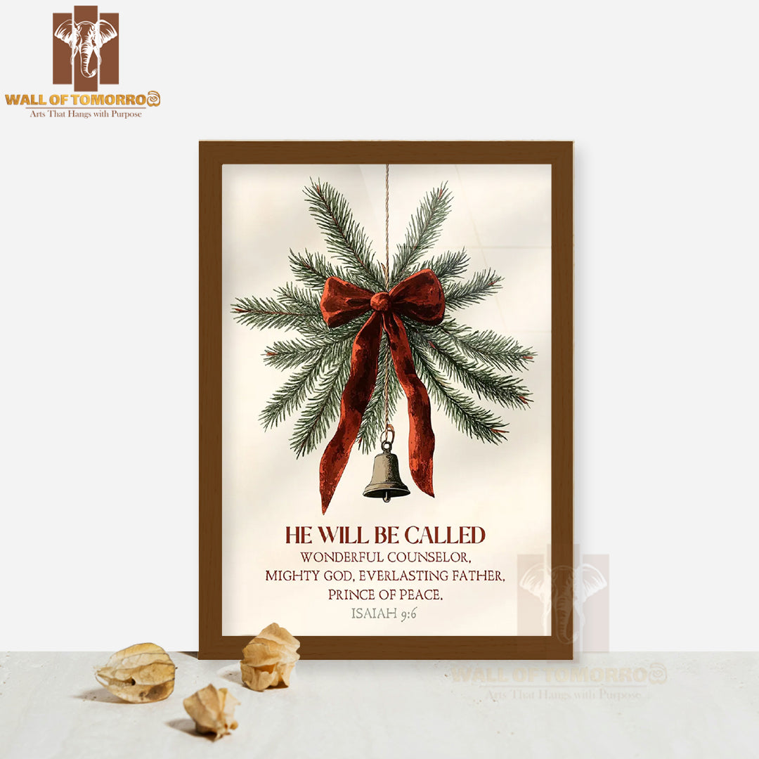 Christmas Bible Verse High Quality Glass Frame Wall Décor