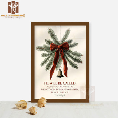 Christmas Bible Verse High Quality Glass Frame Wall Décor