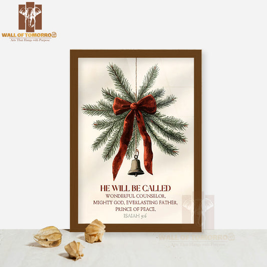 Christmas Bible Verse High Quality Glass Frame Wall Décor