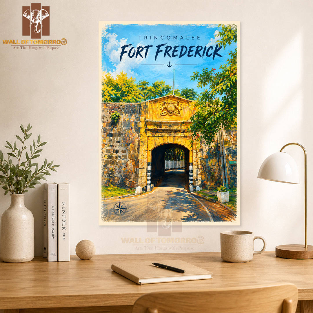 Trincomalee Fort Frederick Sri Lanka Travel High Quality Unframed Poster Print & Laminated Poster Print Wall Décor