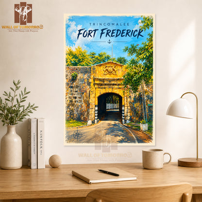 Trincomalee Fort Frederick Sri Lanka Travel High Quality Unframed Poster Print & Laminated Poster Print Wall Décor