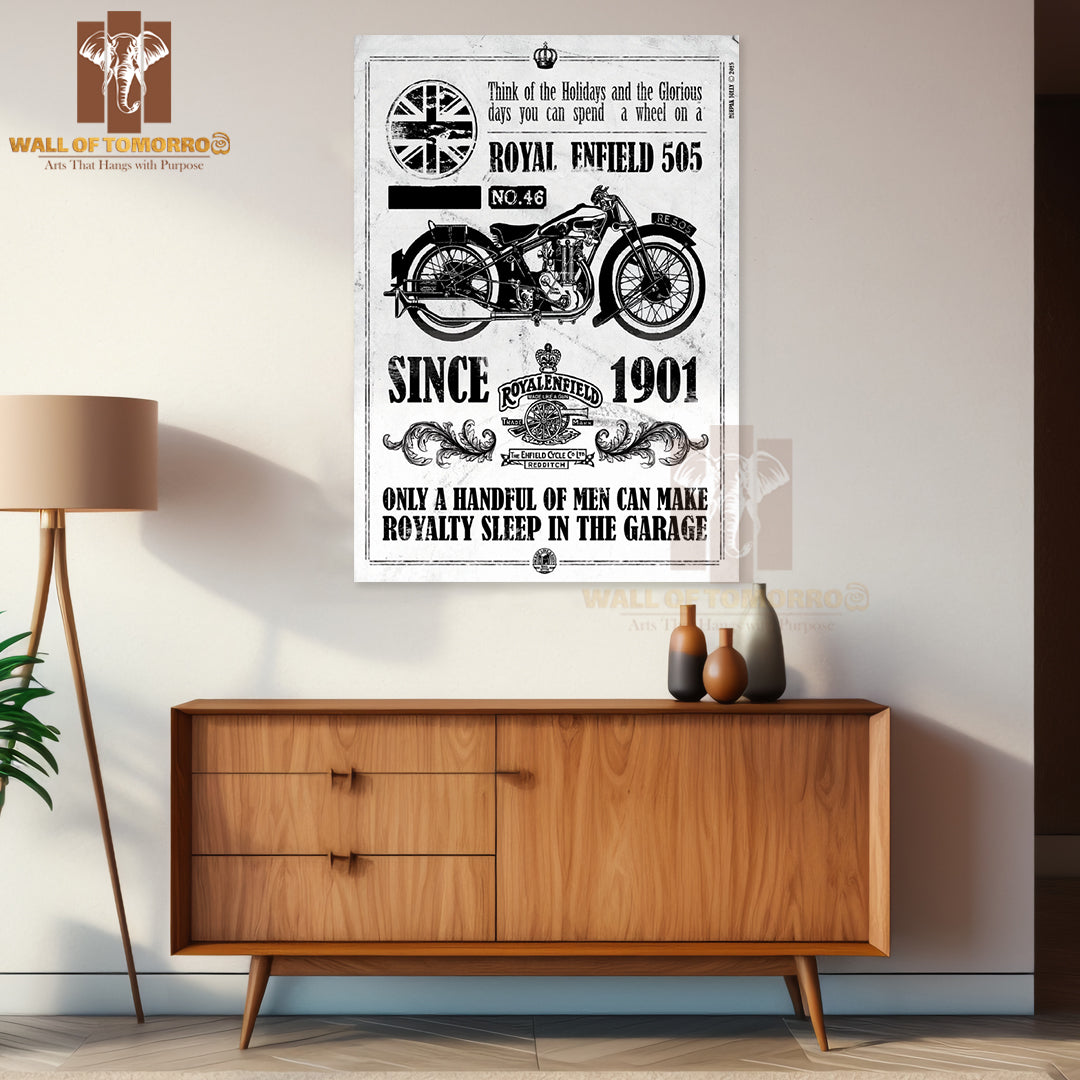 Royal Enfield 505, Since 1901 Motor Bike High Quality Unframed Poster Print & Laminated Poster Print Wall Décor in Sri Lanka