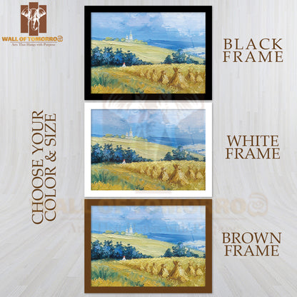 Flowers On the Meadow, Painting High Quality Unframed Poster Print & Waterproof Poster Print Wall Décor