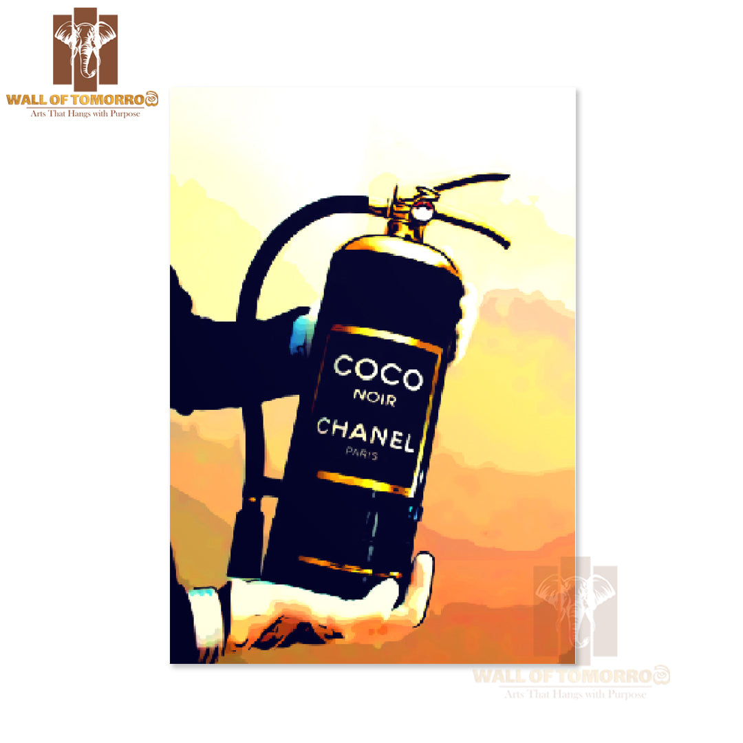 Man Holding a Famous Fashion Brand Gas Bottle High Quality Unframed Poster Print & Waterproof Poster Print Wall Décor