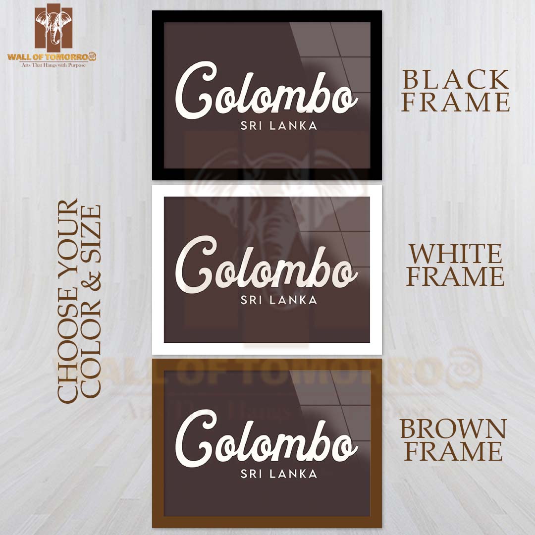 Colombo, Sri Lanka Travel High Quality Glass Frame Wall Décor