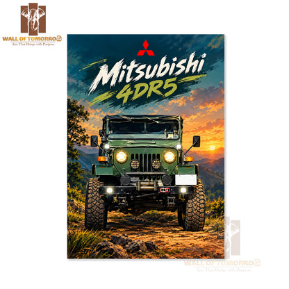 Mitsubishi 4DR5 Vehicle High Quality Unframed Poster Print & Laminated Poster Print Wall Décor in Sri Lanka