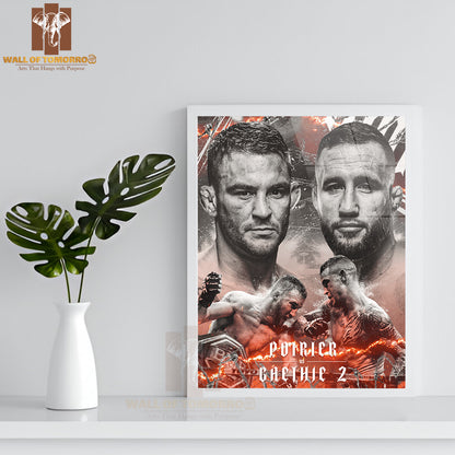 Famous Fighters Depicted Sports High Quality Glass Frame Wall Décor