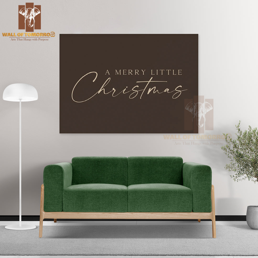 Neutral Brown Holiday Christmas Quote High Quality Unframed Poster Print & Waterproof Poster Print Wall Décor