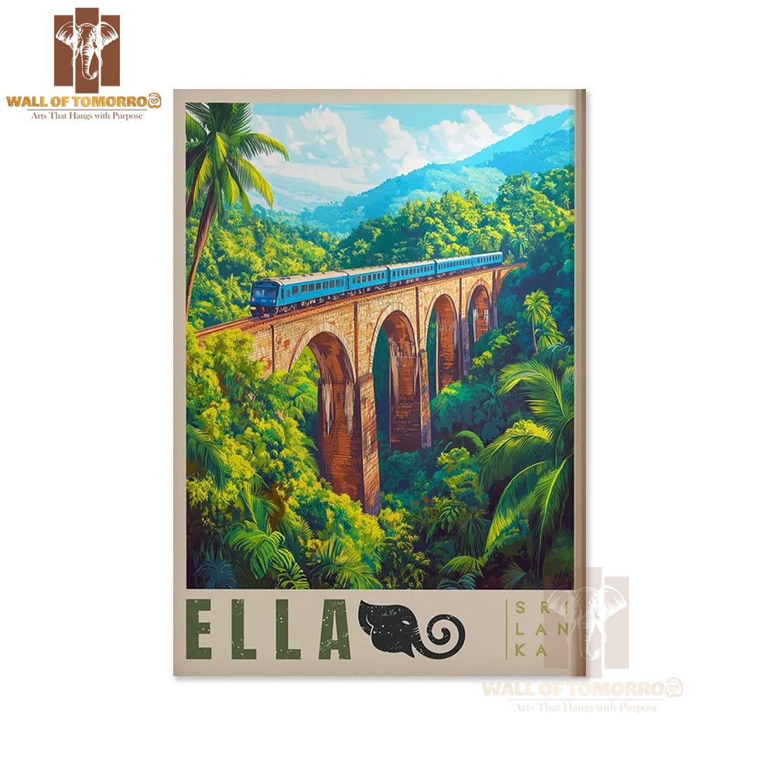 Nine Arches Bridge Travel, Ella, Sri Lanka High Quality Unframed Poster Print & Waterproof Poster Print Wall Décor