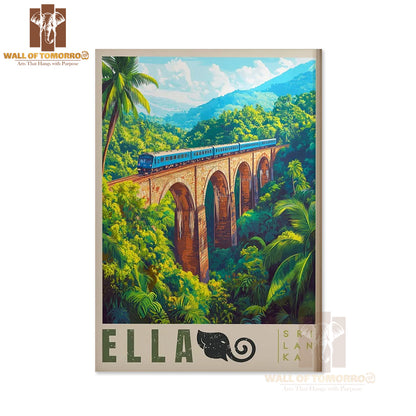 Nine Arches Bridge Travel, Ella, Sri Lanka High Quality Unframed Poster Print & Waterproof Poster Print Wall Décor