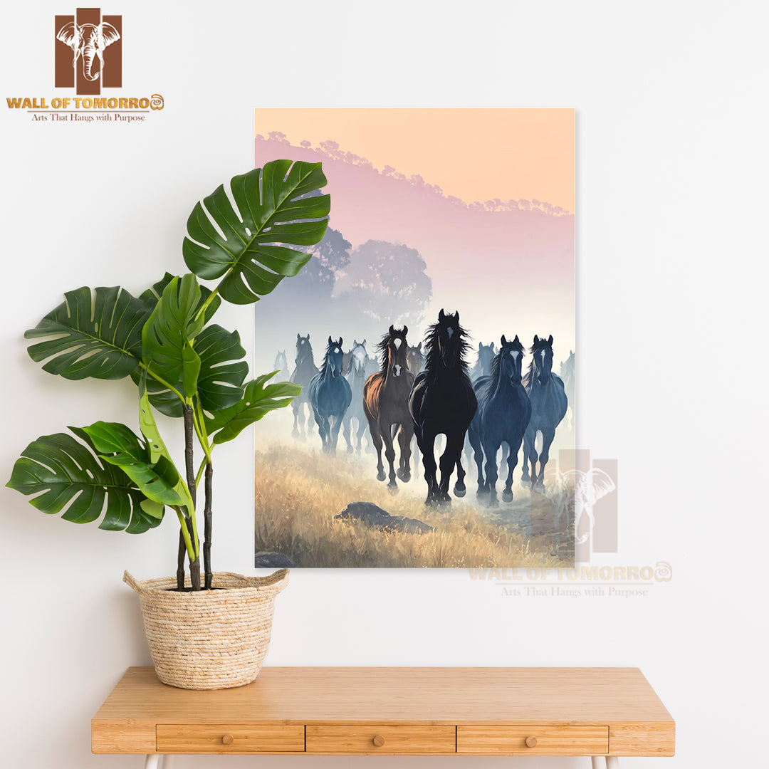 Running Horses Animals High Quality Unframed Poster Print & Laminated Poster Print Wall Décor in Sri Lanka
