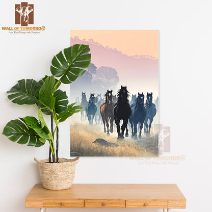 Running Horses Animals High Quality Unframed Poster Print & Laminated Poster Print Wall Décor in Sri Lanka
