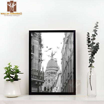 Afternoon In Montmartre High Quality Glass Frame Wall Décor
