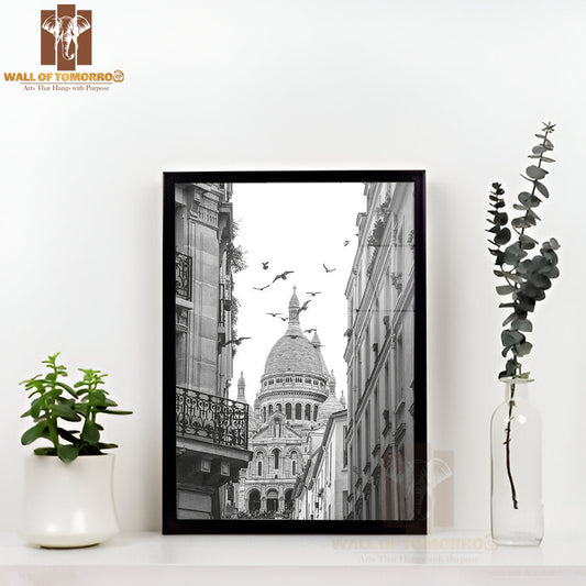 Afternoon In Montmartre High Quality Glass Frame Wall Décor